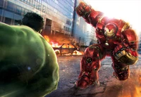 Epica Wallpaper de Iron Man vs Hulk