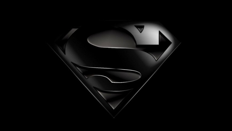 Superman Logo Wallpaper in Monochrome