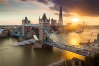 Magnifique Tower Bridge au Crépuscule - Fond d'Écran Gratuit