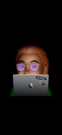 Fond d'écran WWDC 2020 avec personnage emoji