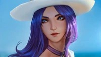 Téléchargez le Fond d'Écran de Caitlyn Pool Party de League of Legends