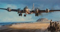 Téléchargez le Papier Peint Éblouissant du Boeing B-29 Superfortress