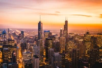 Breathtaking Chicago Skyline at Sunrise