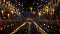 Gran Comedor de Hogwarts - Descarga de Fondo de Pantalla Mágico