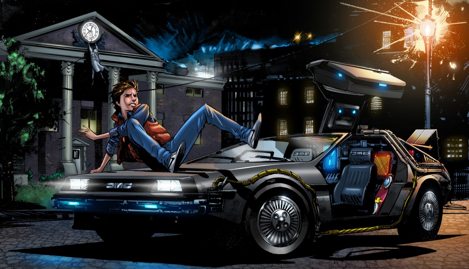 Explore the Iconic Back to the Future Wallpaper