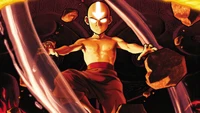 Superbe fond d'écran d'Aang d'Avatar: Le Dernier Maître de l'Air