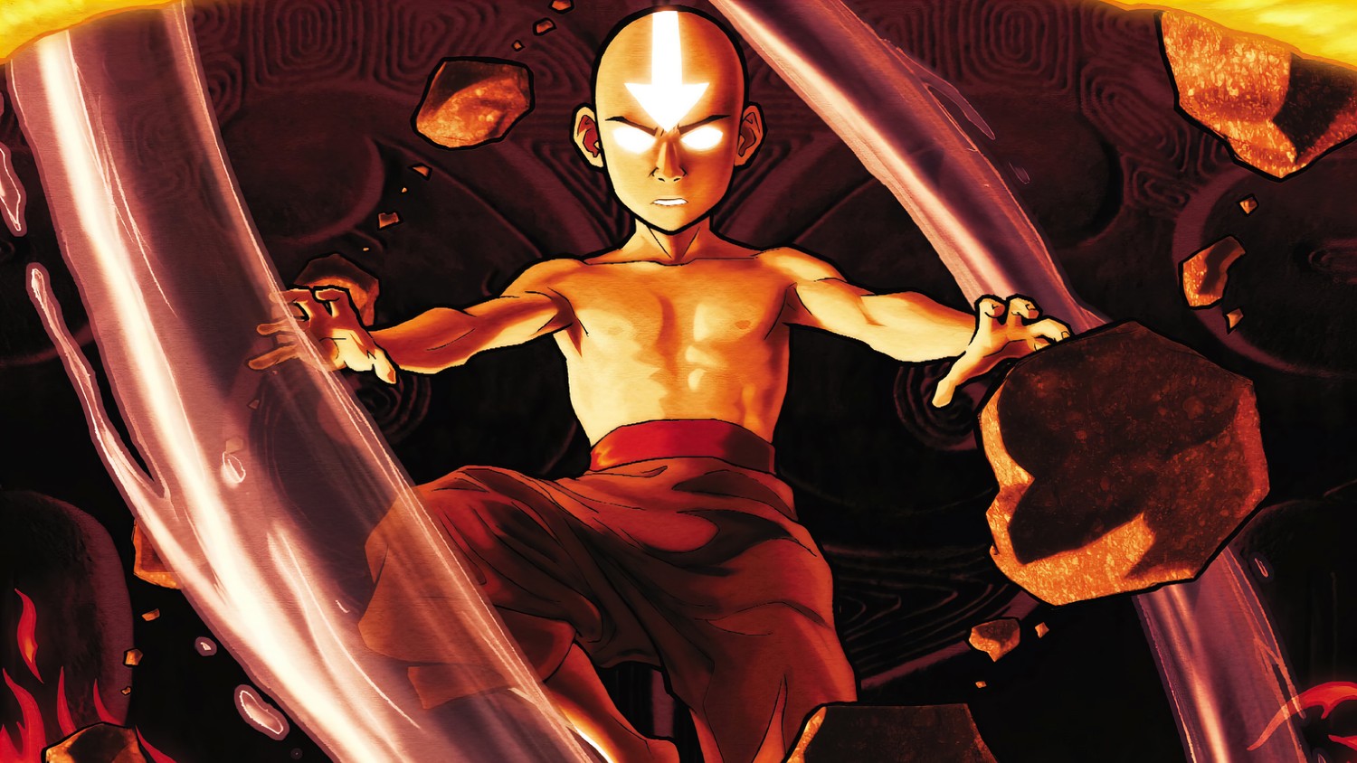 Stunning Aang Wallpaper from Avatar: The Last Airbender