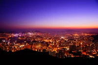 Impresionante Vista Aérea de Hong Kong al Atardecer