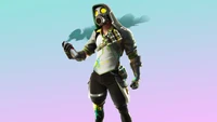 Impresionante Wallpaper 4K del Outfit Toxic Tagger de Fortnite