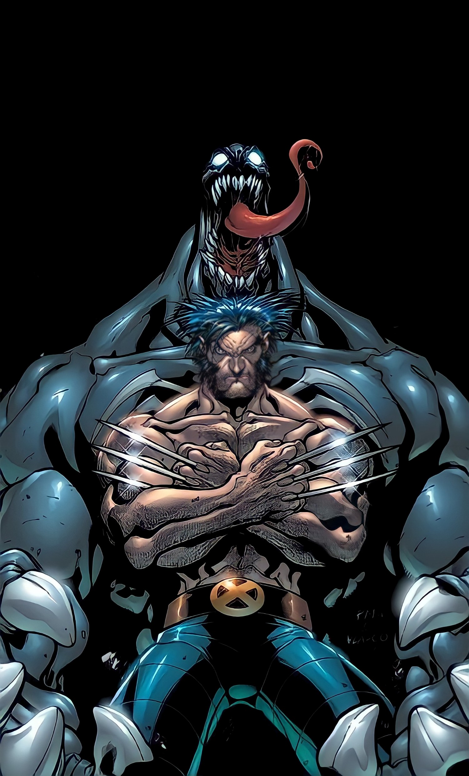 Stunning Venom and Eddie Brock Wallpaper for Fans