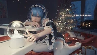 Merry Christmas Rem Wallpaper