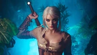 Explora el impresionante fondo de pantalla de Ciri de The Witcher 3