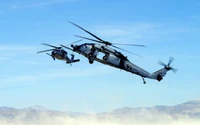 Dramatic Helicopter Action at Nellis Air Force Base