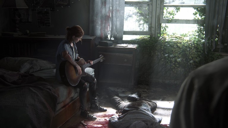 The Last of Us Part 2: Ellie Playing Guitar Wallpaper