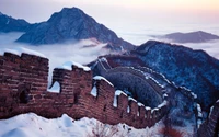 Experimenta la Majestuosa Escenografía Invernal de la Gran Muralla