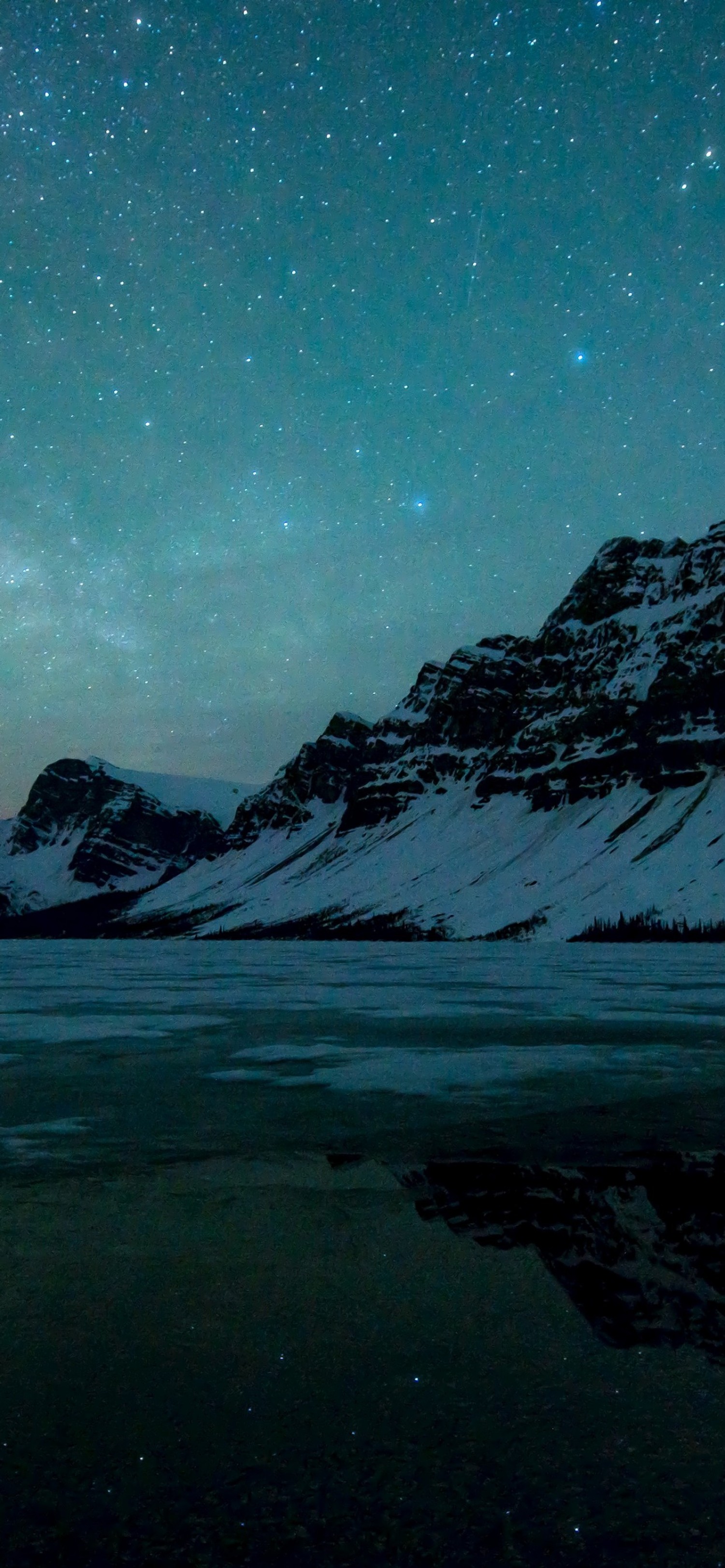 Explore the Majestic Bow Lake Under the Stars