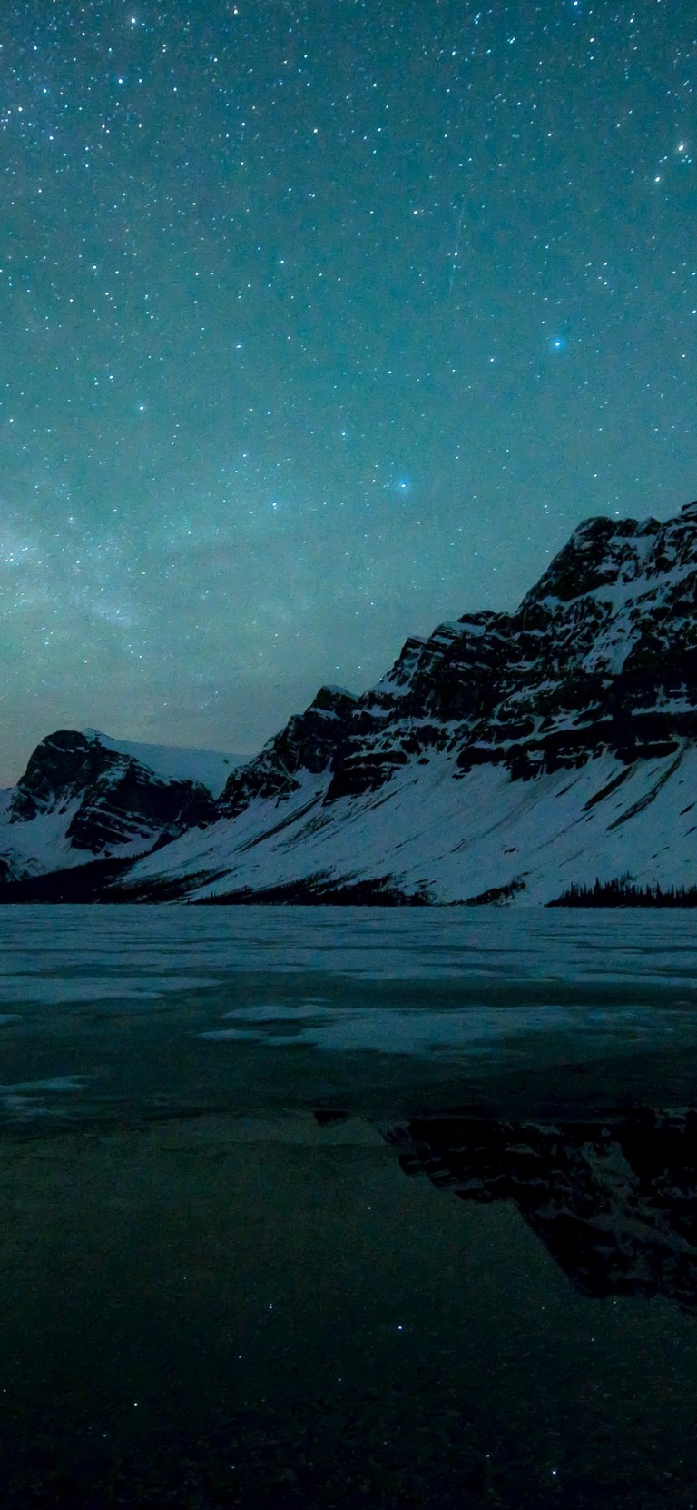 Explore the Majestic Bow Lake Under the Stars