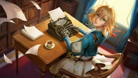 Découvrez Notre Magnifique Fond d'Écran Violet Evergarden