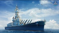 Explora el Majestuoso Fondo de Pantalla de un Acorazado de World of Warships