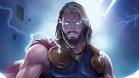 Fondo de Pantalla Impresionante de Thor de Marvel Comics