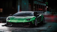 Téléchargez le fond d'écran iconique Lamborghini Aventador S en 4K