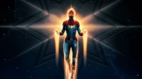 Superbe Fond d'Écran de Captain Marvel pour les Fans