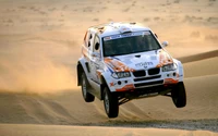 Vivez l'adrénaline du Dakar Rally avec ce fond d'écran BMW X3