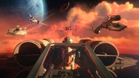 Explora el Emocionante Fondo de Pantalla de Star Wars Squadrons