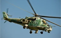 Fond d'écran hélicoptère Mil Mi 24