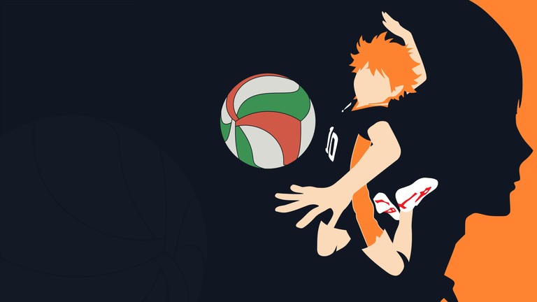 Shoyo Hinata Minimalist 4K Wallpaper for Haikyuu Fans