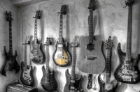 Explora Nuestra Única Colección de Fondos de Pantalla de Guitarras en Blanco y Negro