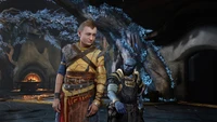 Téléchargez un magnifique fond d'écran God of War Ragnarok avec Atreus