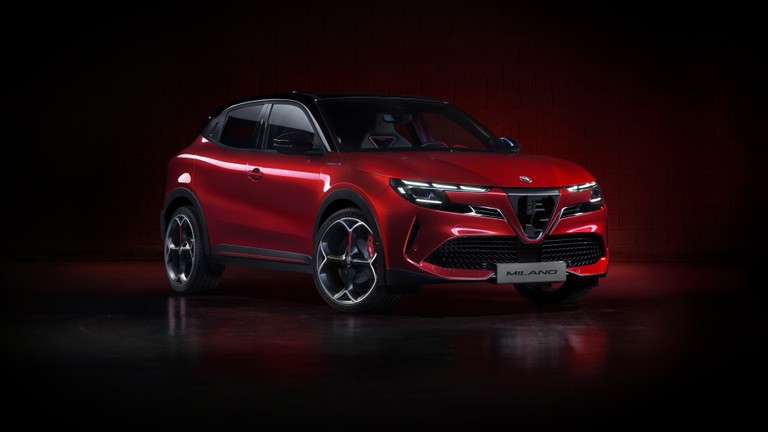 Alfa Romeo Milano Elettrica: A Visual Masterpiece in Dark Red