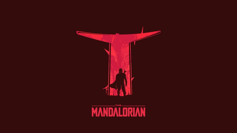 The Mandalorian Minimalist Wallpaper