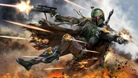 Époustouflant Fond d'Écran de Boba Fett pour les Fans de Star Wars