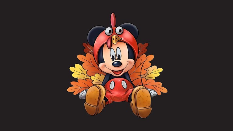 Mickey Mouse Thanksgiving Wallpaper – Celebrate with Disney in Stunning 8K