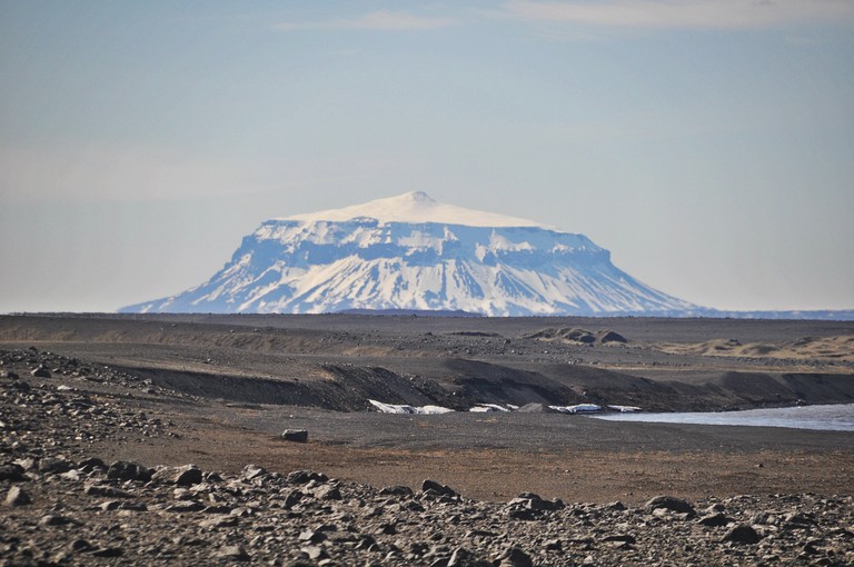 Explore the Majestic Shield Volcano | High-Quality Wallpaper