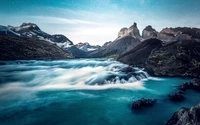 Descargar fondo de pantalla impresionante del Parque Nacional Torres del Paine