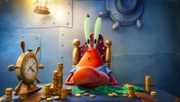 Téléchargez le fond d'écran de Mr. Krabs du film Bob l'éponge : Une virée en eaux troubles