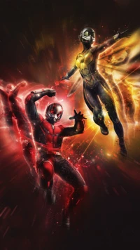 Fondo de Pantalla de Ant-Man y Wasp - Arte de Superhéroes