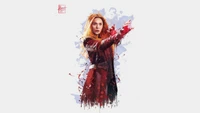 Fond d'Écran de Scarlet Witch d'Avengers Infinity War