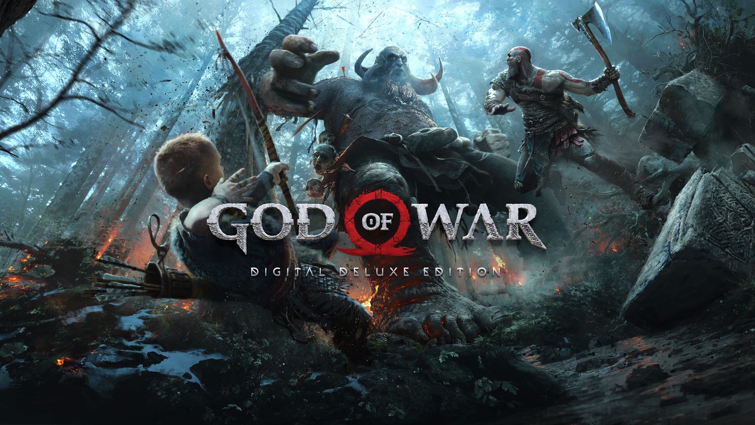 Fondo de pantalla 4K impresionante de God of War para fans