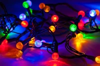 Fondo vibrante de luces navideñas para un ambiente alegre