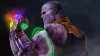 Fond d'Écran de Thanos - Art Épique de l'Univers Cinématographique Marvel