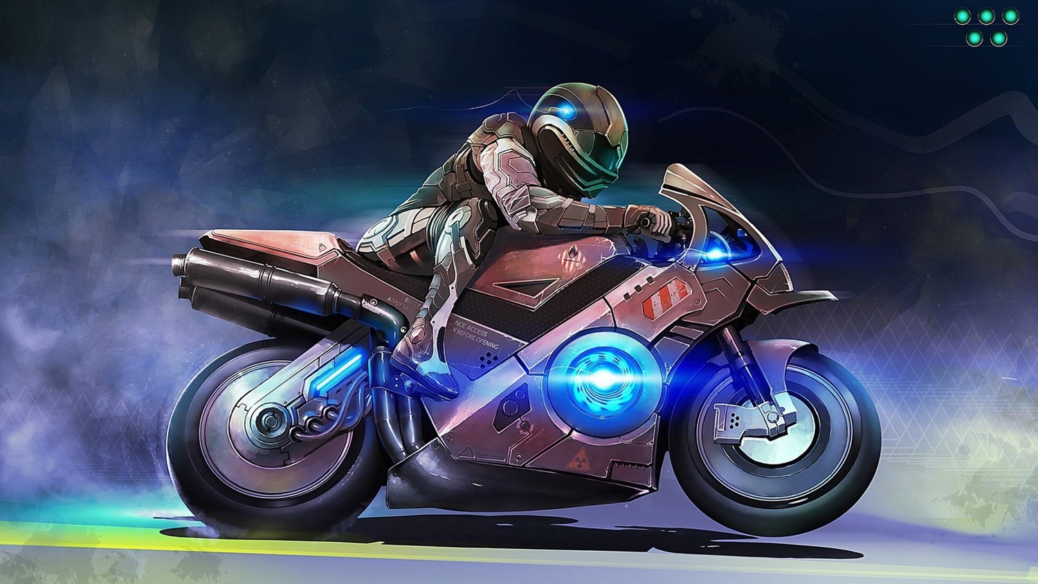 Download Stunning Futuristic Motorcycle Wallpaper