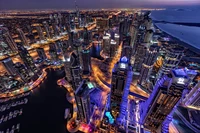 Découvrez la Vue Aérienne Éblouissante du Skyline de Dubaï