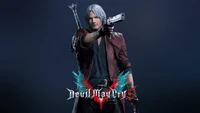 Découvrez le Fond d'écran Dante avec Pistolet de Devil May Cry 5