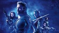 Superbe Fond d'Écran Avengers Endgame Avec Captain America et Ses Amis