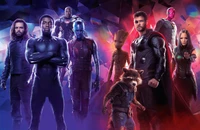 Fondo de Pantalla de Avengers Infinity War con Personajes Icónicos