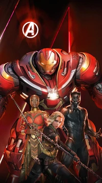 Fond d'Écran Iron Man et Avengers - Univers Cinématographique Marvel